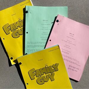 Family Guy SET 1999 Da Boom Episode Production Used Scripts FIRST CHICKEN FIGHT!